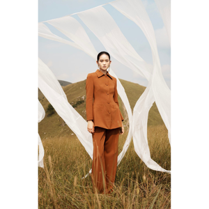 Chaqueta AMITY de camisa de manga larga 2024 más vendida para mujer de oficina chaquetas de mujer Blazer con botones y bolsillos marca ANT blanca - Product Image 1