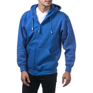 Sudadera con Capucha de Algodón para Hombre de Alta Calidad, con Cierre, Logotipo Personalizado, Ropa Deportiva, Sudadera Informal Cálida, OEM ODM, Ropa de Moda - Product Image 1