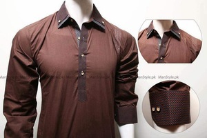 Últimos diseños formales de talla grande Salwar Kameez para Hombres estilo pakistaní - Product Image 2