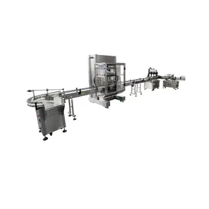 Manufacturing Plant Liquid Filling Line Easy to Operate Food Beverage 220V PLC Pump Electric Automatic Filling Machines