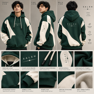 Custom Christmas Hoodie Men's Oversized Fleece Holiday Graphic Pullover Winter Sweatshirt Wholesale - Product Image 5