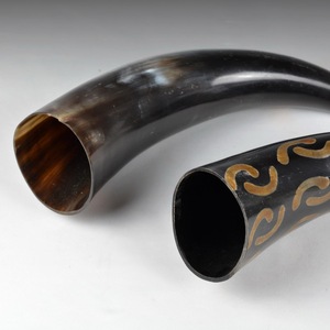 Corne à boire naturelle Viking de haute qualité polie écologique en corne de buffle Design animal - Product Image 2