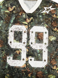 Jersey de malla de alta calidad, secado rápido y transpirable, ropa deportiva universitaria de gran tamaño, camiseta de fútbol americano de manga corta para todos los tamaños - Product Image 4