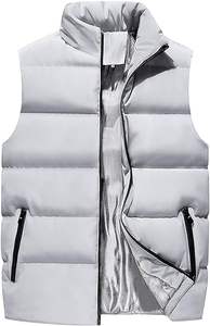 Chaleco de hombre de mejor diseño temporada de invierno cómodo cálido algodón pesado de talla grande chaleco chaqueta - Product Image 4