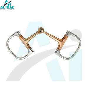 Almac Horse bit D รูปร่างเดียวข้อต่อเหมาะสำหรับหนุ่มสาวหรืออ่อนไหวม้าให้การสัมผัสกับปากที่อ่อนโยนและควบคุมการขี่ม้า - Product Image 5