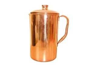 Carafe à eau en cuivre pur à design martelé, très vendue, pour la cuisine et la décoration de table, compatible lave-vaisselle et micro-ondes, pour la maison, les hôtels et les restaurants - Product Image 4