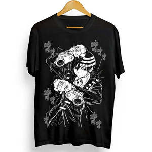 T-shirt imprimé 3D Anime Death the Kid Soul, tissu tissé compressé 200 grammes, sérigraphie, design Camiseta De Comedor - Product Image 2