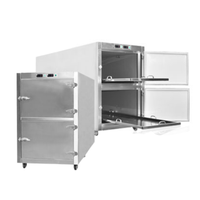 Acier inoxydable 304 corps médical congélateur 2 cadavres capacité équipement mortuaire pour usage hospitalier équipement funéraire fournitures