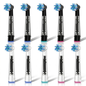 Smart Electric <b>Toothbrush</b> Replacement <b>Heads</b> with Targeted Bristles for Household and Outdoor Use - Product Image 1