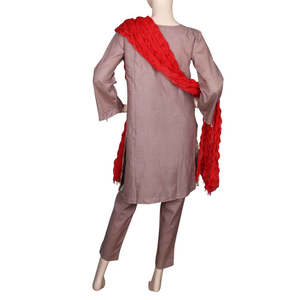 Traje de 3 Piezas Bordado para Mujer - Marrón - Product Image 5