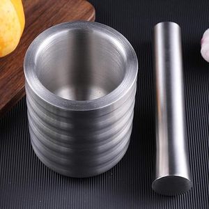 Cuenco de mortero tradicional Recipiente de molienda de aluminio Okhali Musal con mortero de metal para triturar hierbas y especias Precio bajo - Product Image 4