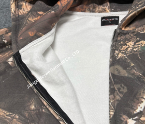 เสื้อฮู้ดพิมพ์ลายตาม400ลายพรางต้นไม้จริงลายพรางพิมพ์ซับลิเมชันด้วย GSM ซิป - Product Image 5