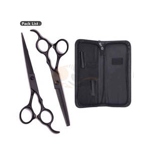 Kit de ciseaux de barbier professionnels de haute qualité pour droitiers, en acier inoxydable japonais J2, ciseaux de salon et ciseaux à effiler, lot de 2 pièces - Product Image 6