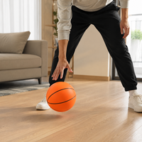 Ballon de basketball d'entraînement en salle Elite, taille 7, en mousse PU, 340g, léger, durable, écologique et résistant à l'eau