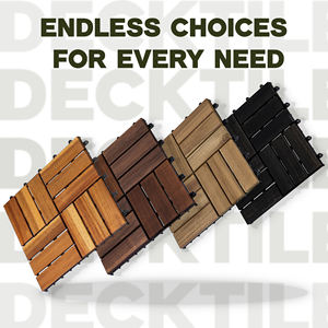 El proveedor de Vietnam ofrece azulejos de cubierta de madera de acacia entrelazados de diseño moderno 12 listones impermeables 1 año de garantía Balcón marrón - Product Image 4