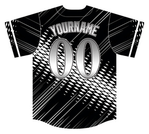 Tenues de baseball personnalisées sublimées pour hommes, ensemble maillot et pantalon à manches courtes, imprimé géométrique, anti-humidité, toutes saisons - Product Image 3
