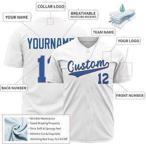 Jersey de béisbol transpirable cosido con impresión digital por sublimación de diseño personalizado - Product Image 3