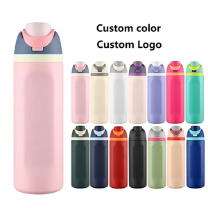 Botella de Acero Inoxidable de 24 oz con Logotipo Personalizado, Diseño Grabado, Taza de Agua de 17 oz con Tapa, Artículos para Beber - Product Image 2