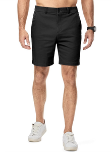 Pantalones Cortos Chino Elásticos para Hombre, 7 Pulgadas, Clásicos, Deportivos, de Verano, de Algodón, Casuales, con Logotipo Personalizado, Venta al por Mayor Directa de Fábrica - Product Image 4