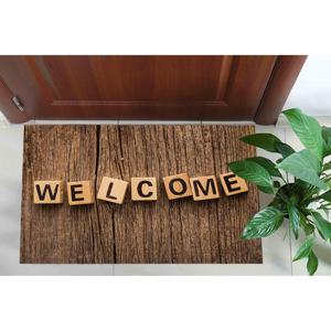 Alfombra de Bienvenida Marrón, Alfombra de Regalo para la Inauguración de la Casa, Alfombra Moderna Estampada, Alfombra Delgada No Tejida - Product Image 1