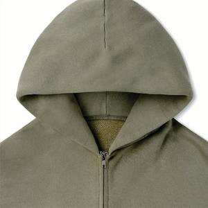 Alta Calidad Algodón poliéster peso pesado en blanco de gran tamaño Unisex personalizado de talla grande hombres Fleece Basics Hoodie - Product Image 5