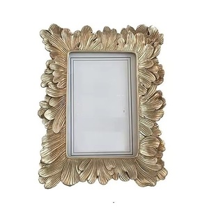 New Design Gold Finished Decorative Border Metal Photo <b>Frame</b> Rectangle Shape <b>for</b> Home Living Room Decor <b>Picture</b> <b>Frame</b> - Product Image 2