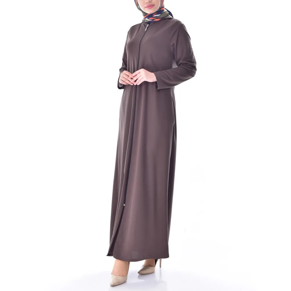 Женское мусульманское платье с застежкой-молнией