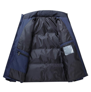 Nouvelle Arrivée Veste Matelassée Homme Manches Longues Col Montant Personnalisable Vente en Gros Fabrication Usine Saison Hiver 100% - Product Image 6