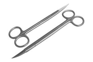 Ciseaux Kelly incurvés 16 cm Fine Super Point de coupe Équipement athlétique standard chirurgical avec engrenage à lame droite - Product Image 4