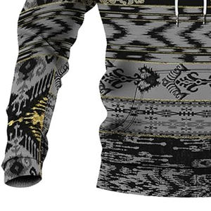 เสื้อมีฮู้ดผ้าฟลีซผ้าฝ้ายสำหรับผู้ชาย, เสื้อสไตล์สตรีทแวร์ระบายอากาศได้ดีไซส์ใหญ่ - Product Image 6