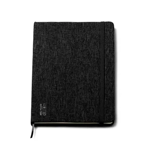 Quaderno Sostenibile in RPET Riciclato con Orologio, Gadget Promozionali Eco-Friendly - Product Image 1