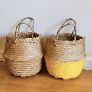 Eco-friendly sea grass <b>basket</b> best seller seagrass <b>belly</b> <b>baskets</b> for bedroom bathroom storage - Product Image 6