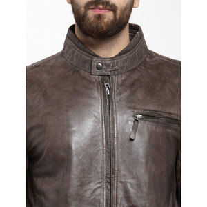 New Style Fashionable Leather <b>Jacket</b> for Men High Quality Genuine Soft Comfortable Fabric Men's Leather <b>Jacket</b> - Product Image 2