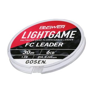 GOSEN ANSWER สายตกปลาไลท์เกม เอฟซี ลีดเดอร์ 30 ม. (รุ่น: 0.8/1/1.2/1.5) - Product Image 1
