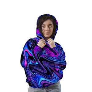 Custom 3D Graphic Printed Purple Pullover <b>Hoodies</b> <b>for</b> Men & <b>Teen</b> Women 100% Cotton Comfortable Clothing from Bangladesh - Product Image 2