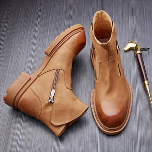 Chaussures décontractées légères avec semelle absorbant la transpiration et structure flexible, chaussures de tous les jours pour hommes, chaussures en cuir - Product Image 4