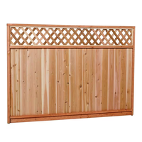 Panneaux de clôture en bois de qualité à prix de gros pour jardin, panneaux de clôture pour l'extérieur résistants au vent