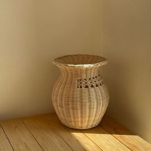 Best Selling Metal Bamboo Handmade Rattan Large Plant <b>Pots</b> Planters Indoor Outdoor Garden <b>Tall</b> Planter <b>Pots</b> Rattan Basket - Product Image 1