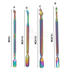 Empujador de Cutículas Clean Detail con Mango Equilibrado y Punta de Precisión, Hecho de Acero Inoxidable - Product Image 2