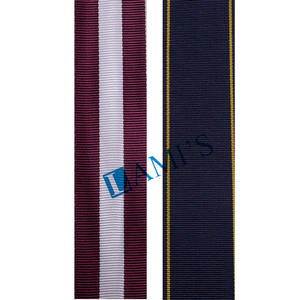 Moire ruban OEM gros personnalisé médaille Moire rubans haute qualité rang gros-grain ruban pour la défense rang & médailles ruban - Product Image 2