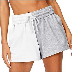 Short en coton confortable taille haute pour femmes Short de survêtement uni respirant taille élastique Vêtements confortables pour femmes - Product Image 3