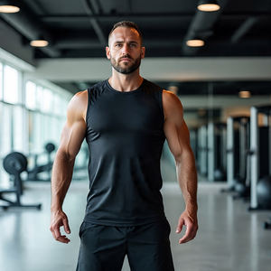 Gym Vest Stringer Bodybuilding Weightlifting Tank Top <b>Men</b> Fitness Casual Sleeveless T Shirts Quick Dry Stringer Tank Tops <b>Men's</b> - Product Image 3