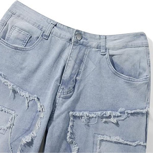Pantalons empilés sur mesure pour hommes, pantalons pour hommes respirants Offre Spéciale au design unique et lavés, vente en gros - Product Image 4