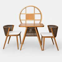 Ensemble de chaises longues en rotin, style minimaliste moderne et luxueux, idéal pour Instagram, avec structure en aluminium mobile, pour balcon et bistro