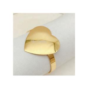 Meilleur Design Aluminium Couleur Or Rond de Serviette Taille Personnalisée Forme Ronde Rond de Serviette en Tissu à Bas Prix - Product Image 6