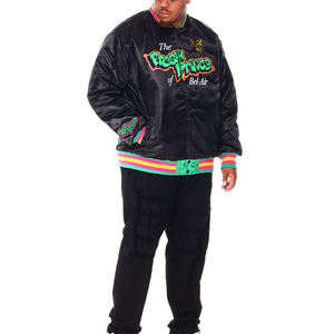 Veste en satin slim fit pour homme, vestes 2026, vestes 2025, vestes personnalisées, bomber léger brillant, boutons-pression, streetwear, manteau neuf - Product Image 4