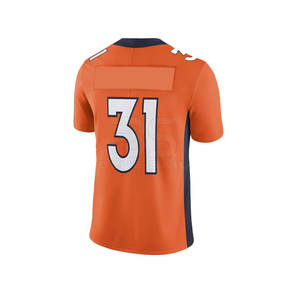 Maillot de football américain personnalisé respirant grande taille haut imprimé nom de l'équipe numéro pour hommes femmes maillot de fan de football - Product Image 5