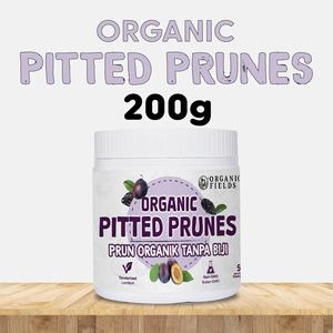 ORGANIC FIELDS 200g Prunes biologiques dénoyautées séchées, en forme allongée, saveur acidulée, sucrages naturels, séchage FD AD - Product Image 2