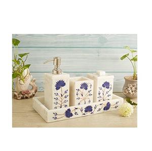 Ensemble de salle de bain moderne en nacre, décoration d'hôtel, porte-brosse à dents, ensemble de salle de bain quatre pièces avec vente - Product Image 1