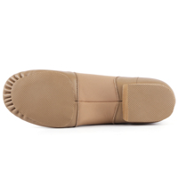 Chaussures de danse classiques latines, de gymnastique et de jazz, en cuir véritable, doublure en tissu de coton, plates, unisexes, pour l'entraînement de danse, semelle en caoutchouc
